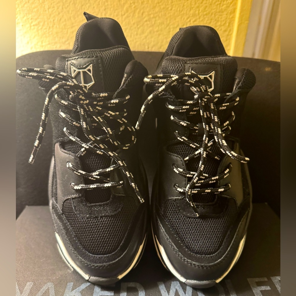 Naked  Wolfe Track Sneakers in BLACK NEW with box and Dust Bags Size 37.5/7.5